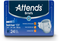 Attends DermaDry/Breathable Briefs-S