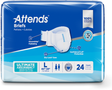 Attends DermaDry/Breathable Briefs-L (Box)