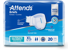 Attends DermaDry/Breathable Briefs-XL